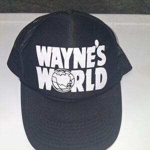 Vintage Wayne's World Black Trucker Hat